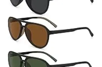 3-Pack Storycoast Polarized Aviator Sunglasses for $9.99
