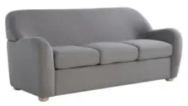 Studio Living Genifer Boucle 3-Seater Sofa in Gray for $287