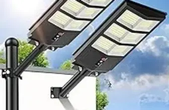 2-Pack Sunwish Solar Street Lights – Waterproof IP66 for $29.99