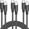 3-Pack SwaggWood 60W 10′ USB-C to USB-C Cables for $2.99