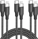 3-Pack SwaggWood 60W 10′ USB-C to USB-C Cables for $2.99