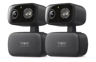 Tapo HybridCam 360 2K Outdoor Security Camera 2-Pack for $49.98