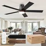 TCL 52-Inch Flush Mount Ceiling Fan with Lights for $75.39