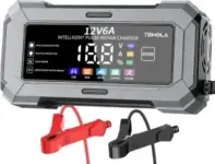Temola 12V 6A Automatic Battery Charger & Maintainer for $12