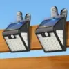 Thumok 72LEDs 600LM Clip On Motion Sensor Outdoor Solar Lights (2-Pack) for $13.77