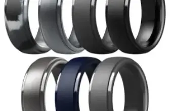 ThunderFit Men’s Silicone Wedding Rings 7-Pack for $6.99