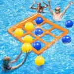 TicTac Shot Inflatable Tic-Tac-Toe Pool Toy with 10 Balls for $14