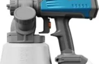 Tilswall Brushless Cordless HVLP Paint Sprayer Gun with Dewalt 20V Battery for $39.99