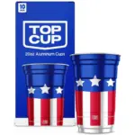 Top Cup Seasonal Aluminum Cups 20oz – 10 Count for $5.29