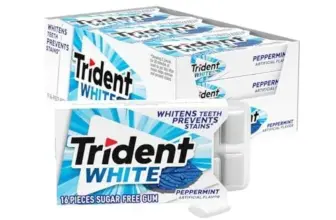 Trident White Peppermint Sugar-Free Gum – 9 Packs for $5.85