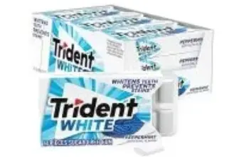 Trident White Peppermint Sugar-Free Gum (144 Pieces) for $6.29