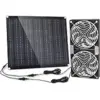Ttnde 5.5-Inch Dual Solar Panel Fans Now $27.39