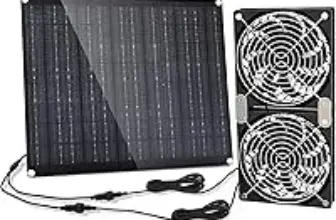 Ttnde 5.5-Inch Dual Solar Panel Fans Now $27.39