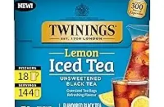 72 Count Twinings Lemon Black Iced Tea Bags for $4.36