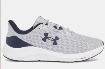 UA Pursuit 4 Men’s Running Shoes in Mod Gray / Midnight Navy for $27.98