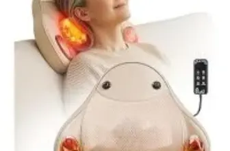 UieSian Asdys 4D Shiatsu Back Massager with Heat for $22.99