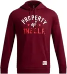 Under Armour Men’s Project Rock Red One E.l.f. Hoodie for $11