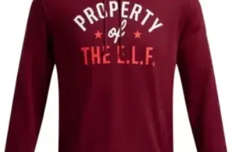 Under Armour Men’s Project Rock Red One E.l.f. Hoodie for $11