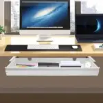 Under Desk Mounted Sliding Pull-out Drawer for $45.76