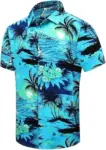 Unisex Hawaiian Button Down Shirts Now $7.99