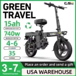 UPlee GS5 48V 15AH Folding Electric Bike Now $171.12