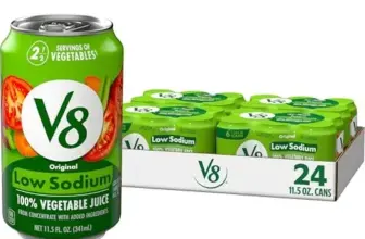 V8 Low Sodium Original Vegetable Juice 24-Pack for $10.24