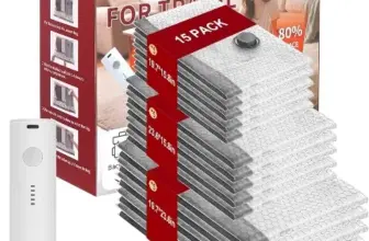 Vacuum Storage Bags 15 Pack with Electric Pump for $24.99