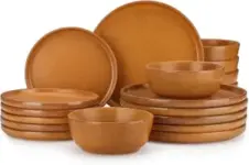 vancasso Zermatt 18-Piece Stoneware Dinnerware Set for $45