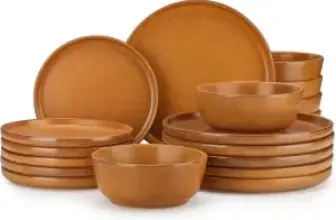 vancasso Zermatt 18-Piece Stoneware Dinnerware Set for $45
