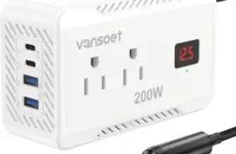 Vansoet 200W Car DC Power Inverter with PD for $15