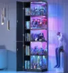 Versiontech 5-Tier 65.4″ Display Cabinet with Glass Doors and RGB Lights for $135.99