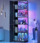 Versiontech 5-Tier 65.4″ Display Cabinet with Glass Doors and RGB Lights for $135.99