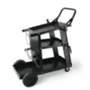 Vevor 3-Tier Heavy Duty Welding Cart with 360-Degree Swivel Wheels for $48.44