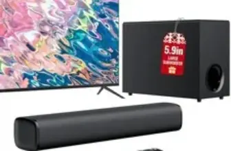 Vibeadio Upgraded Sound Bar with 110W Subwoofer for $45.92