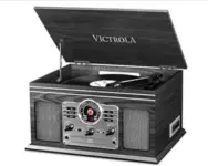 Victrola Quincy 6-in-1 Bluetooth Record Player for $59.99