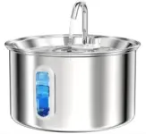 VIVIDORAMA 101oz Stainless Steel Pet Water Fountain for $14