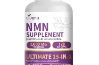 120-Count 15-in-1 Liposomal NMN Supplements Capsules for $17