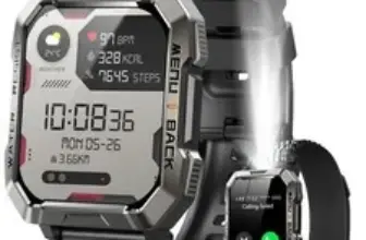 Military Smart Watch for Men – W60 Black, Now $28.76