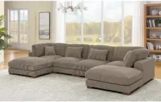 Wade Logan Andreco 144″ U-Shaped Sectional Now $980