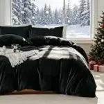 Warmdern 128″x120″ Oversized King Plus Velvet Duvet Cover Set for $43.99