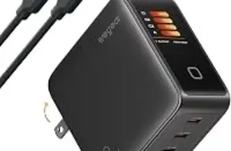 Wegear 140W GaN 4-Port USB-C Smart Display Wall Charger with 240W Cable for $47.99