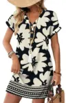 WIHOLL Summer Midi Button Down Dress with Sleeves for $9.99