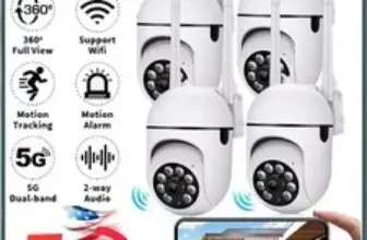 4-Pack Wireless 5G WiFi 1080P Security Camera System for $48.99