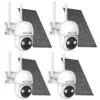 4-Pack Wireless Solar-Powered Security Cameras for $75.99