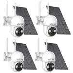 4-Pack Wireless Solar-Powered Security Cameras for $75.99