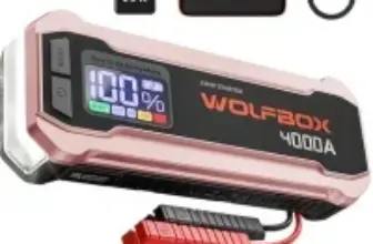 Wolfbox 4000A 12V Car Battery Jumper Starter with 65W Quick Charger for $59.99