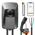 WOLFBOX 48A J1772 Level 2 EV Charger with NEMA 14-50 Plug and 25′ Cable for $256