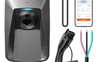 WOLFBOX 48A J1772 Level 2 EV Charger with NEMA 14-50 Plug and 25′ Cable for $256