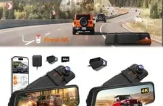 WOLFBOX M40 10″ 4K Dash Camera with GPS for $69.99