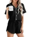Women’s Short-Sleeve Pajama Sets for $14.99, originally $34.99